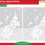 We Wish You A Merry Christmas Worksheet   Find The Differences In Christmas Picture Find Worksheets