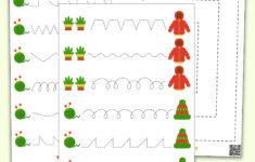 Weihnachtliche Vorlagen Zur Verbesserung Der Handschrift for Christmas Pre Writing Worksheets