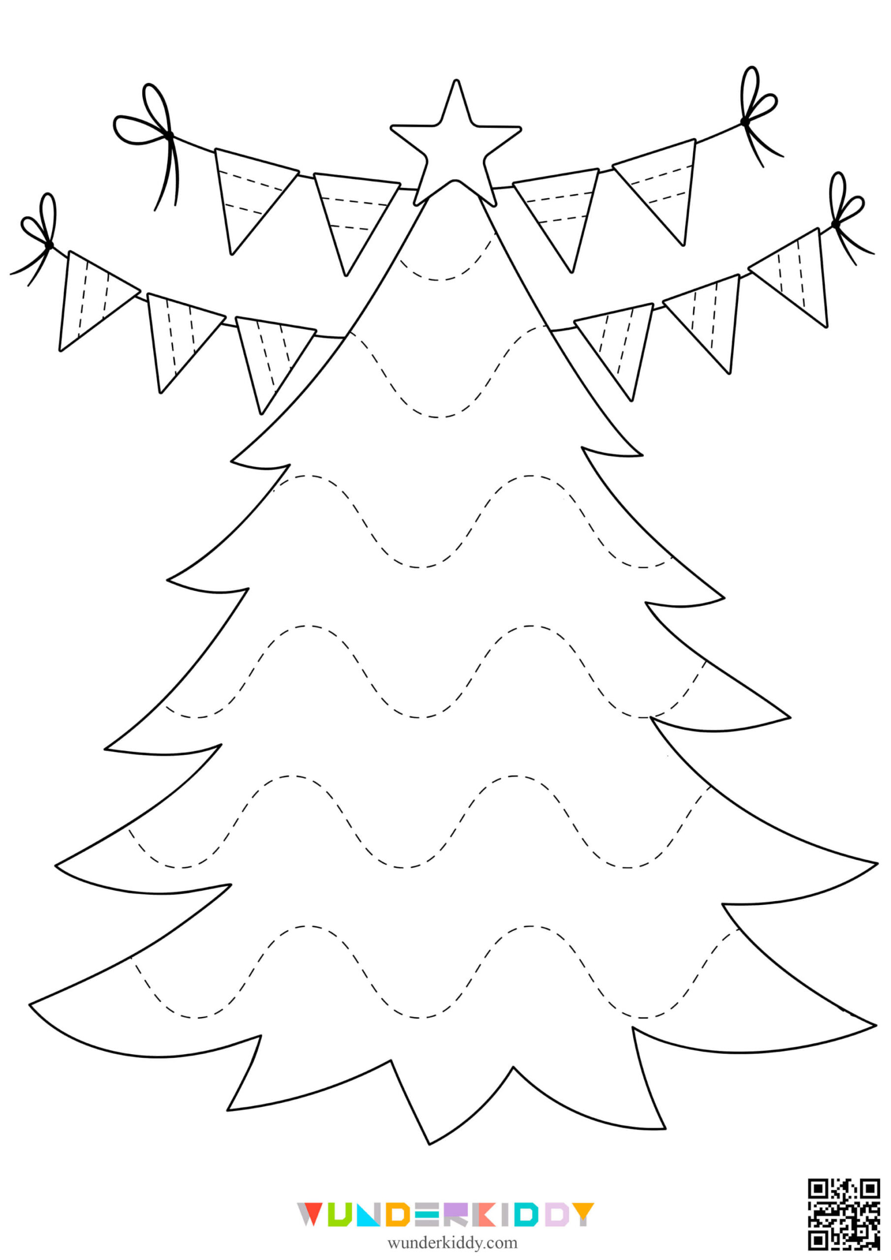 Weihnachtsübungen «Linien Nachspuren» Für Kinder Zum Ausdrucken throughout Christmas Tree Tracing Worksheets