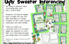 Welcome To The Uni-Corner: Ugly Sweater Inferencing! with regard to Ugly Christmas Sweater Worksheets Answers