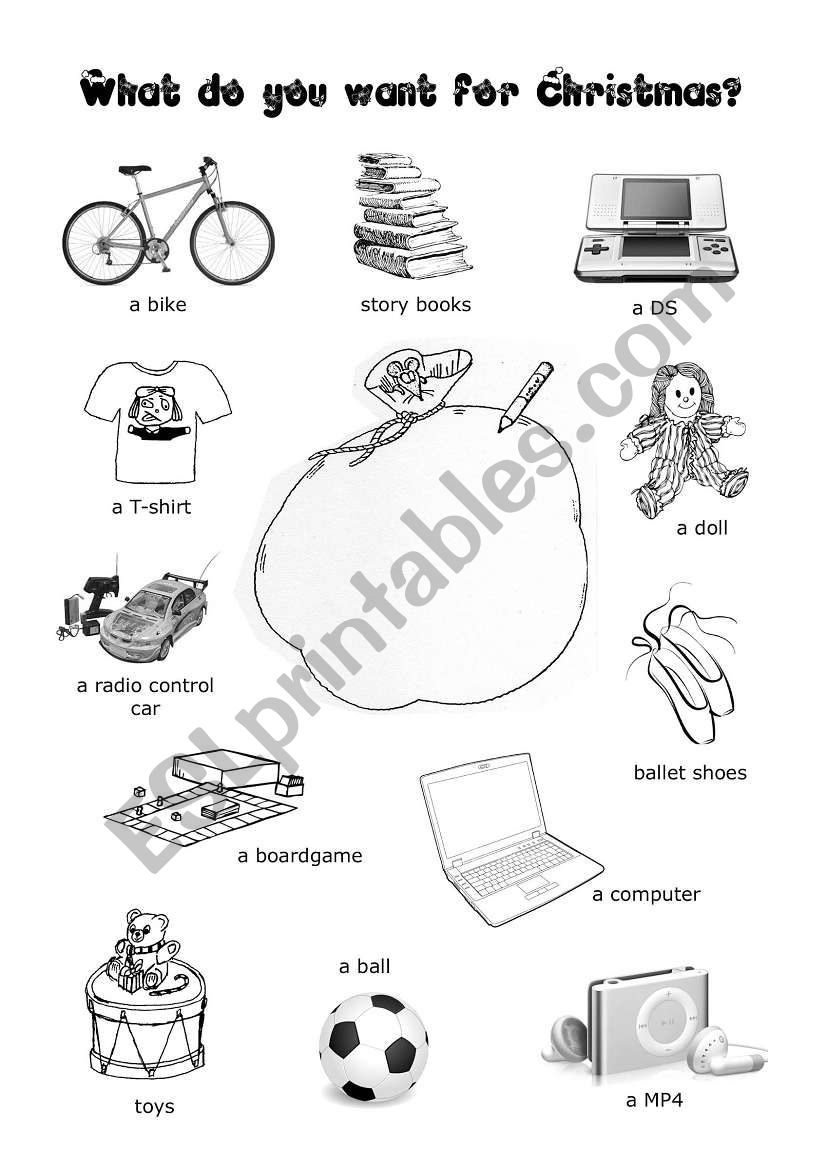 What Do You Want For Christmas? - Esl Worksheetjoanserra pertaining to What Do You Want For Christmas Worksheets