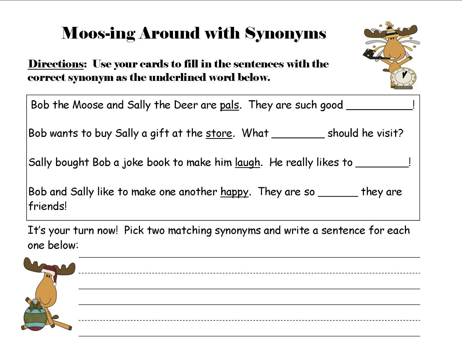 What Does The Fox Read?: Synonyms And Antonyms Plus A Freebie within Christmas Synonyms and Antonyms Worksheets
