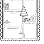 Winter Break Online Worksheet Inside What I Did Over Christmas Break Worksheets