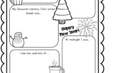 Winter Break Online Worksheet inside What I Did Over Christmas Break Worksheets