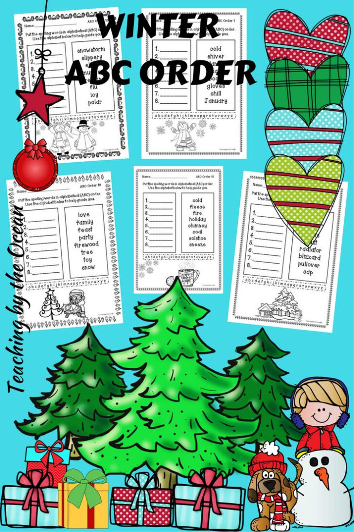 Christmas Abc Order Worksheets Christmas Abc Order Worksheets