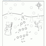 Winter Dot To Dot Intended For Dot To Dot Christmas Worksheets