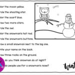 Winter Following Directions Activity   Your Therapy Source With Following Directions Christmas Worksheets