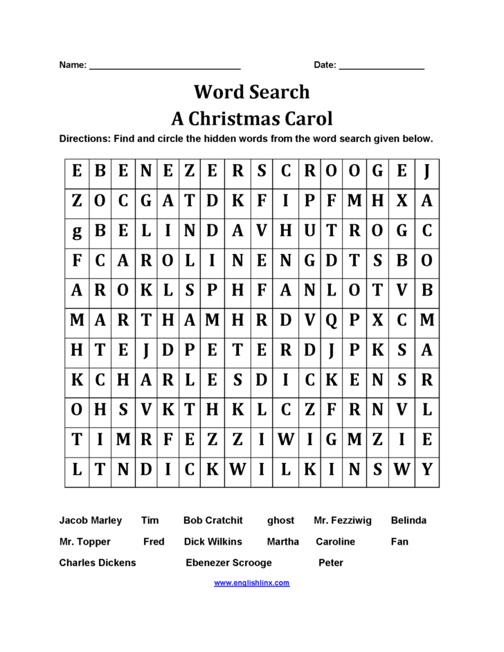 Christmas Carol Worksheets Free Christmas Carol Worksheets Free