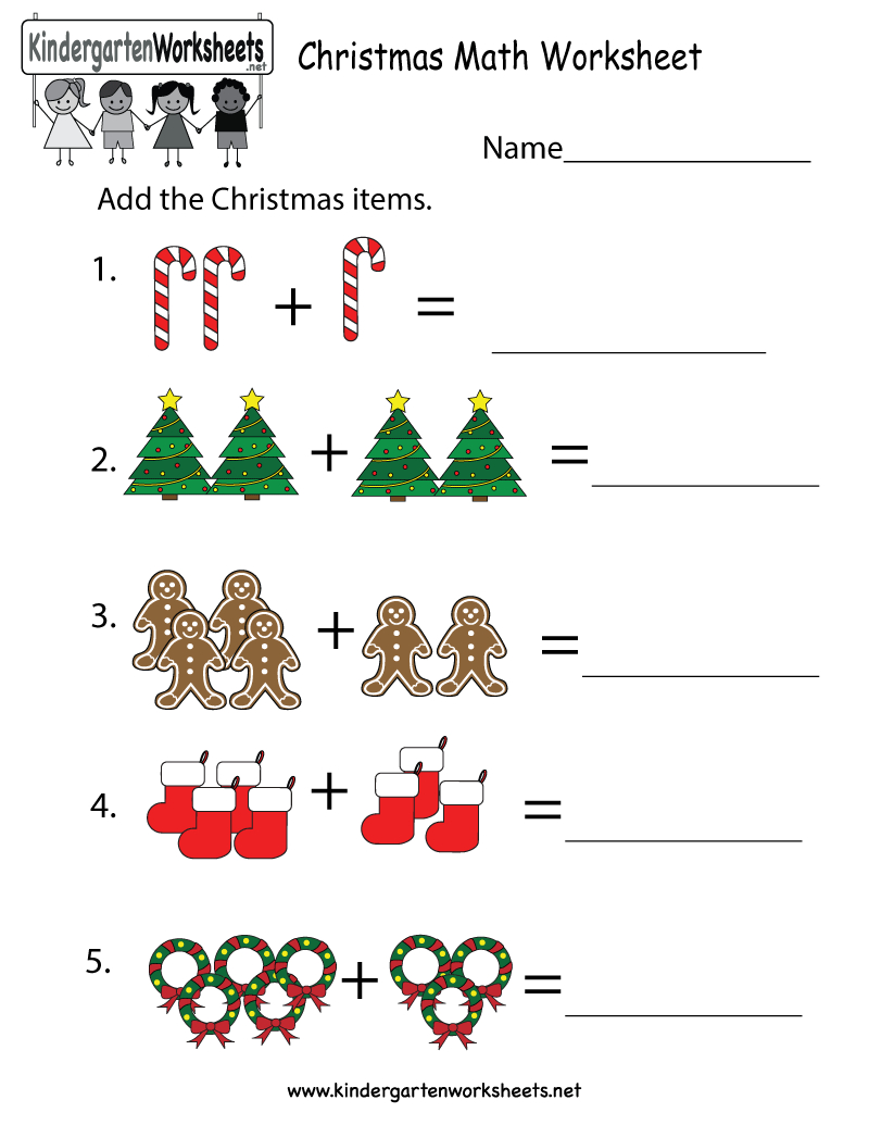 Worksheets Library - Worksheets Library regarding Christmas Math Preschool Worksheets