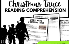 World War I Christmas Truce Reading Comprehension Worksheet for World War 1 Christmas Truce Worksheets